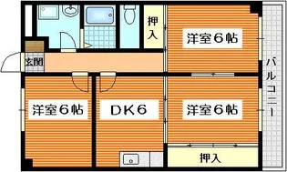 ニューマリッチフジモト【1階】の間取り
