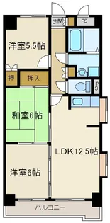 ハイブリッジコート長町【8階】の間取り