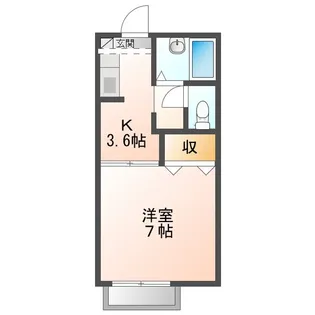 ベルフローラ海岸通【2階】の間取り