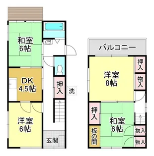 滋賀県大津市本堅田2【一戸建】の間取り