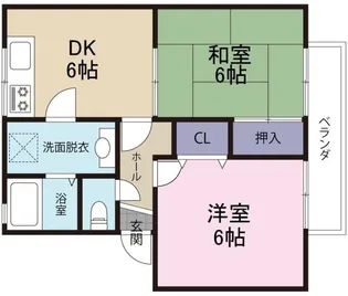 コーポサンシェール【2階】の間取り