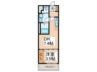 フウキレジデンス平野【3階】の間取り