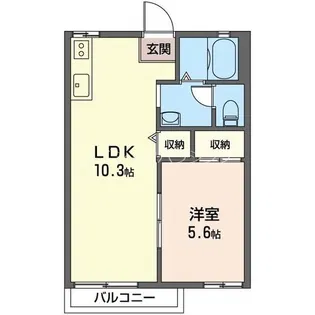 メゾン横須賀【1階】の間取り
