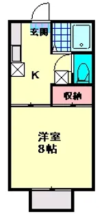 ファミイル晃【1階】の間取り