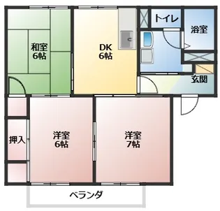 ヴィクトワール【2階】の間取り