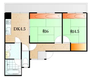 山口県下関市東大和町1【マンション】の間取り