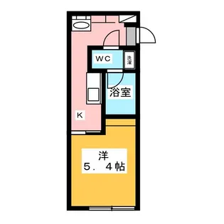 サンフラット柳沢【1階】の間取り