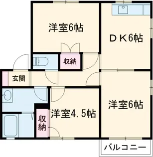 メゾン・シャルムE【1階】の間取り