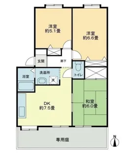 フォブール久松【1階】の間取り