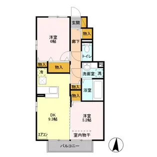 メゾン・ド・リリーフ B【1階】の間取り