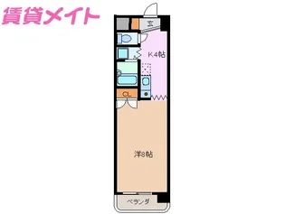 ラ・ベル・ビュー【2階】の間取り