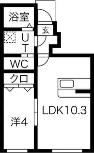 Crest尼沼C棟【1階】の間取り
