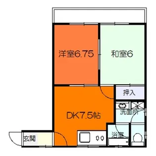 カステル・ヌォーボ【2階】の間取り