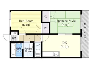 兵庫県加古郡播磨町西野添5【マンション】の間取り