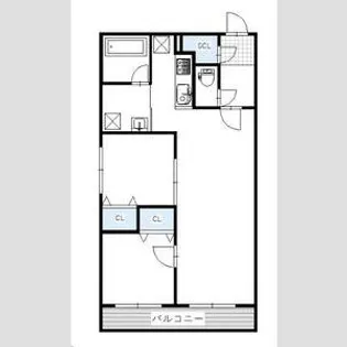 2LDKの間取り画像