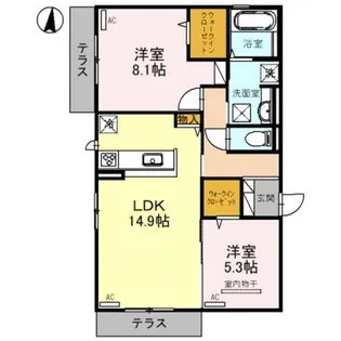 アーバンクロス【1階】の間取り