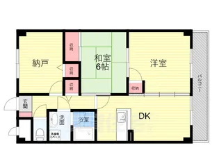 甚樹園マンション弐番館【3階】の間取り