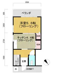 斉藤荘【2階】の間取り