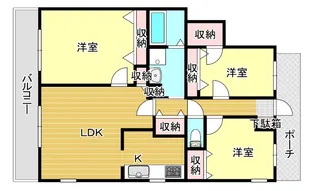 スパシオ・コモド平尾【4階】の間取り