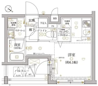 レアライズ立石【4階】の間取り