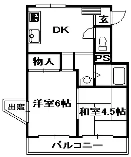 野久保ハイツ【2階】の間取り