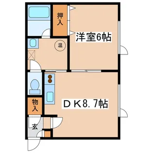 ミレニアムハイツ【1階】の間取り