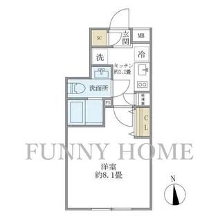 東京都目黒区鷹番2【マンション】の間取り