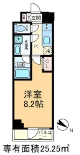 S-RESIDENCE王子west【10階】の間取り