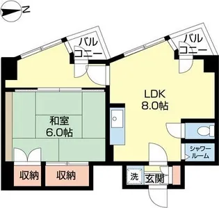 プライムパーク円山公園【8階】の間取り
