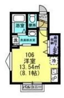 クオーレ八軒小路 EAST【1階】の間取り