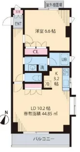 GARDEN SQUARE【3階】の間取り