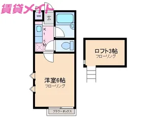 SILKY HOUSE山城【1階】の間取り