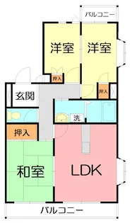 神奈川県中郡二宮町二宮【マンション】の間取り