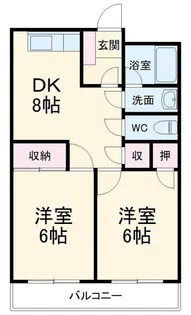 ベルヴィル【5階】の間取り