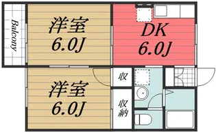千葉県四街道市大日【アパート】の間取り
