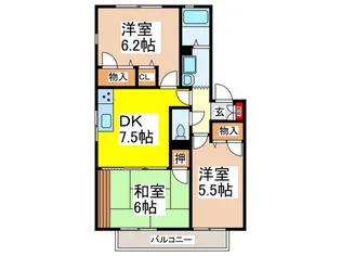 グレイスコ-トII【2階】の間取り