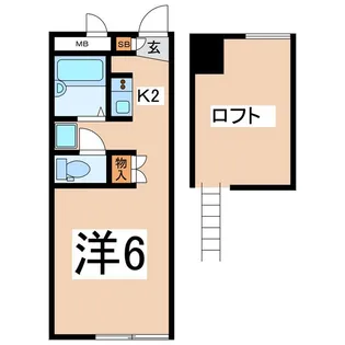 ヴィラ小井川【1階】の間取り