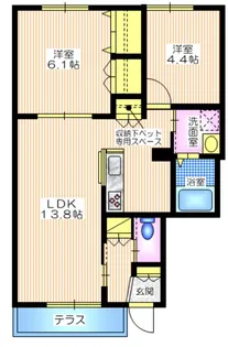 神奈川県鎌倉市扇ガ谷2【マンション】の間取り