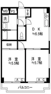ルミエール蓮根【3階】の間取り