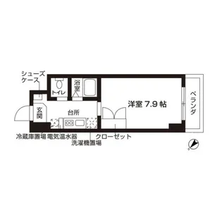 ローズウッド・ハイツ門前仲町【4階】の間取り