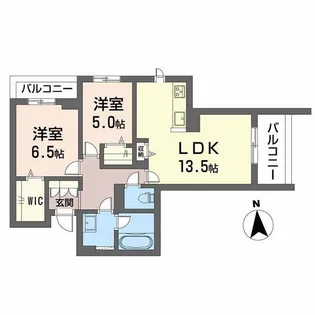 セレーナエルフォ【2階】の間取り