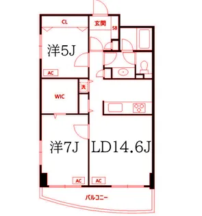 鶴見ワンダーランド【4階】の間取り
