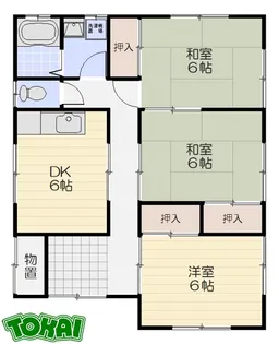 三重県松阪市駅部田町【一戸建】の間取り