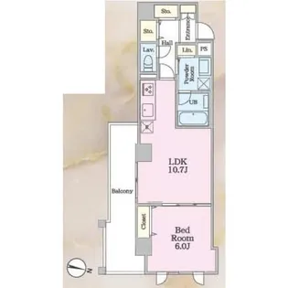 アロー東海神 37番館【5階】の間取り