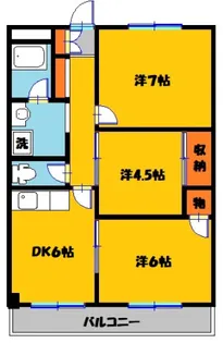 東陽ハイツ【4階】の間取り