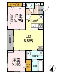 東京都中野区鷺宮1【アパート】の間取り