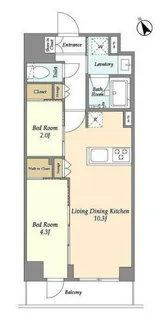 東京都文京区水道2【マンション】の間取り