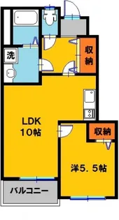 ベル・プラウド【1階】の間取り