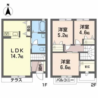 ファビュラス-U B棟の間取り