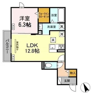 プランドール【1階】の間取り